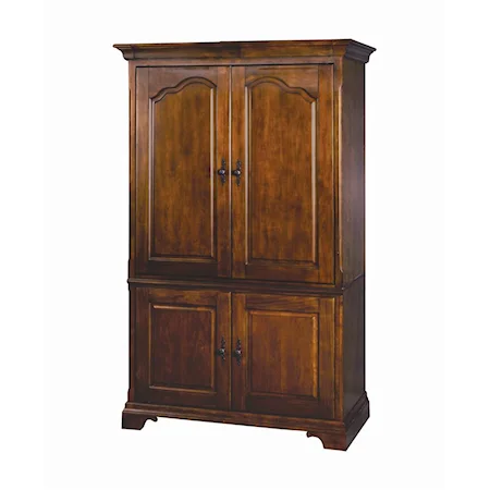 Media Armoire with 4 Doors